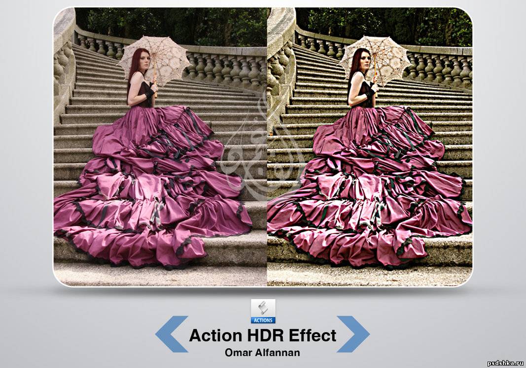 Actions - HDR photo Effect - action для фотошопа