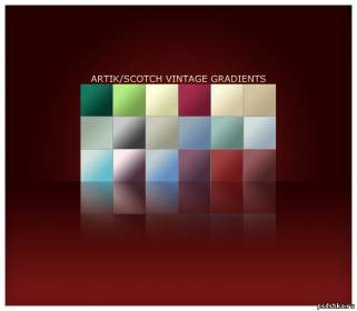 Стили и градиенты - 24 Vintage Photoshop Gradients