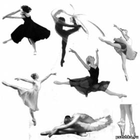 Кисти для фотошопа - Балерины