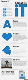 Стили и градиенты - GraphicRiver Crease эффект текста