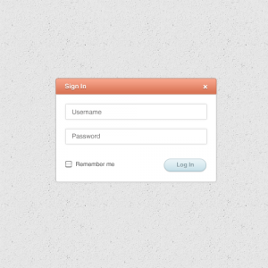 Web элементы - Sign in box