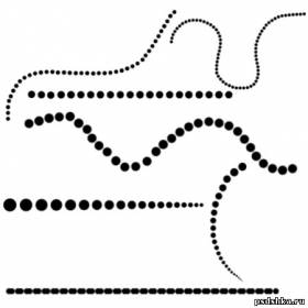 Кисти для фотошопа - Dotted Lines
